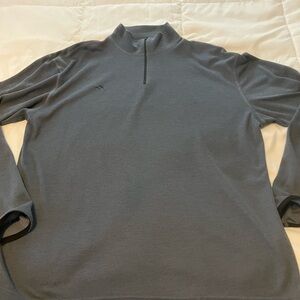 Men's Gray Quarter-Zip Sweater